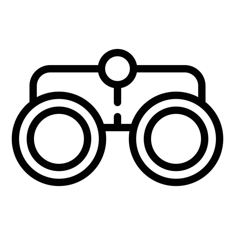 Eye test icon, outline style vector