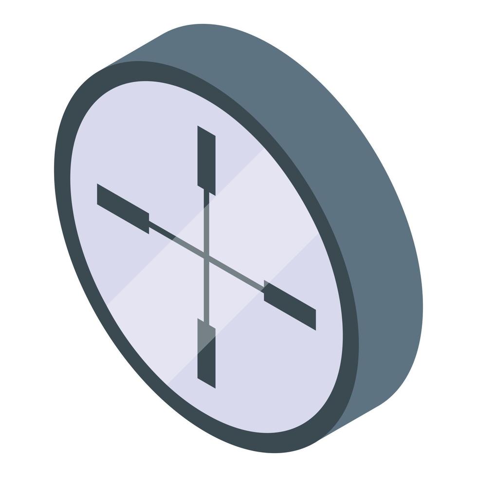 Sniper sight icon, isometric style vector