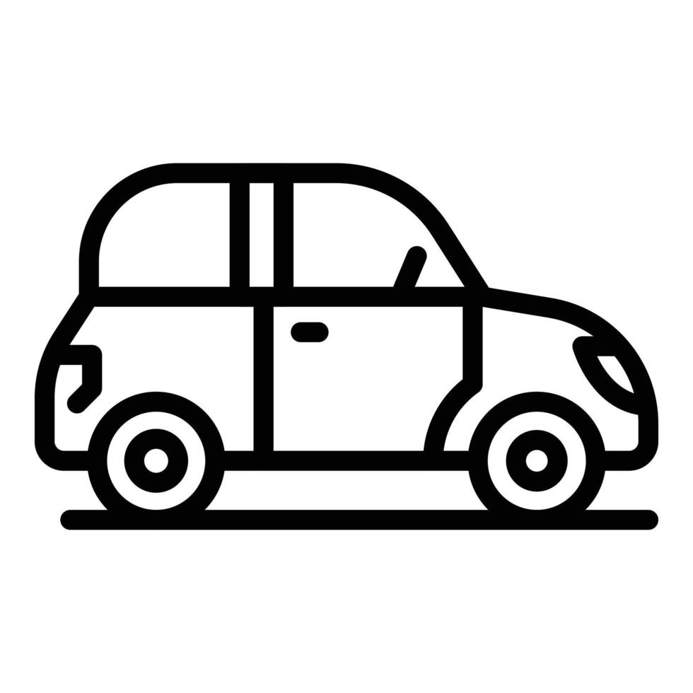 Auto car icon, outline style vector