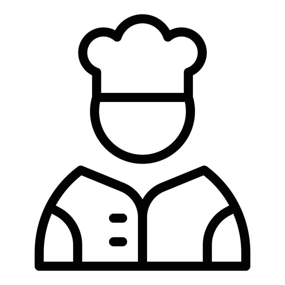 Student job cooker icon, outline style vector