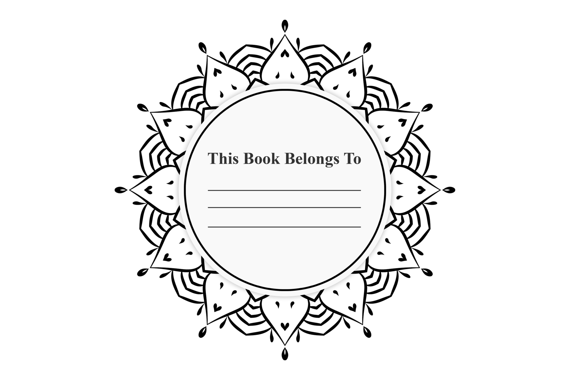 This Book Belongs To PNG, This Book Belongs To KDP Interior PNG, KDP