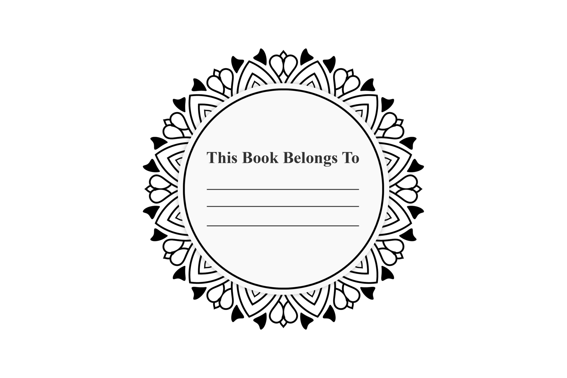 This Book Belongs To PNG, This Book Belongs To KDP Interior PNG, KDP interior PNG 15688880 PNG