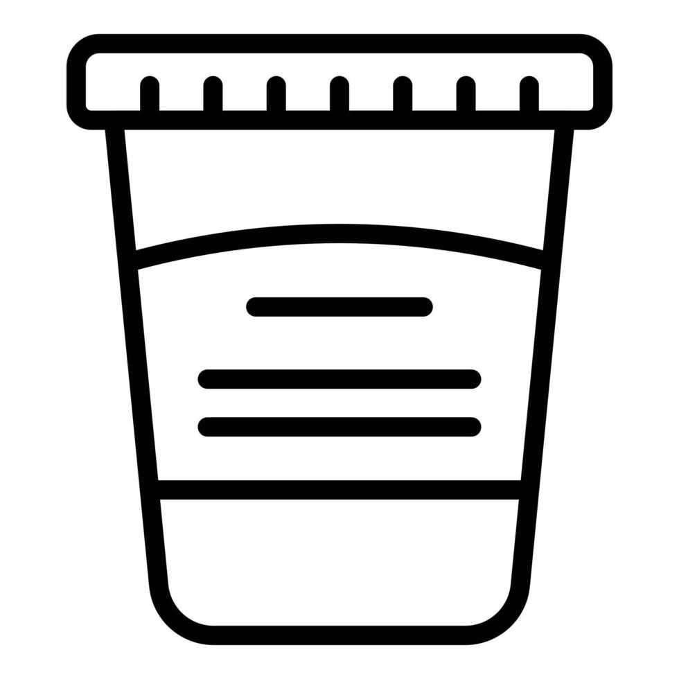 Chocolate cocoa paste icon, outline style vector