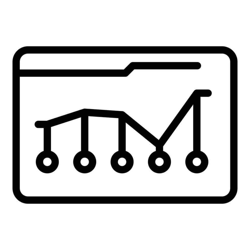 Download speed icon, outline style vector