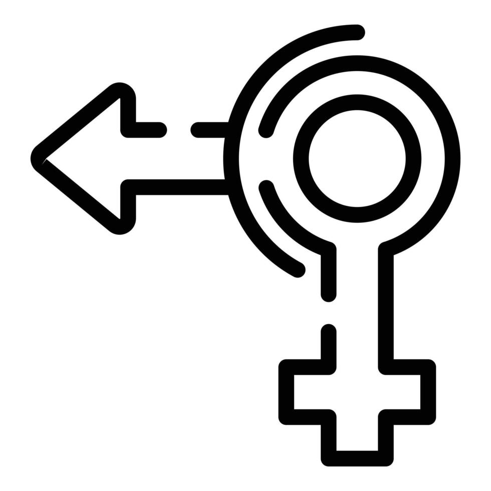 Human equality icon, outline style vector