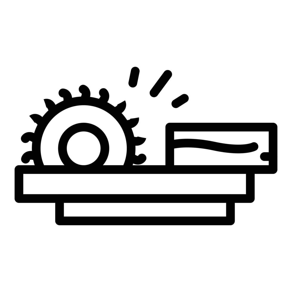 Paper production wood icon, outline style vector