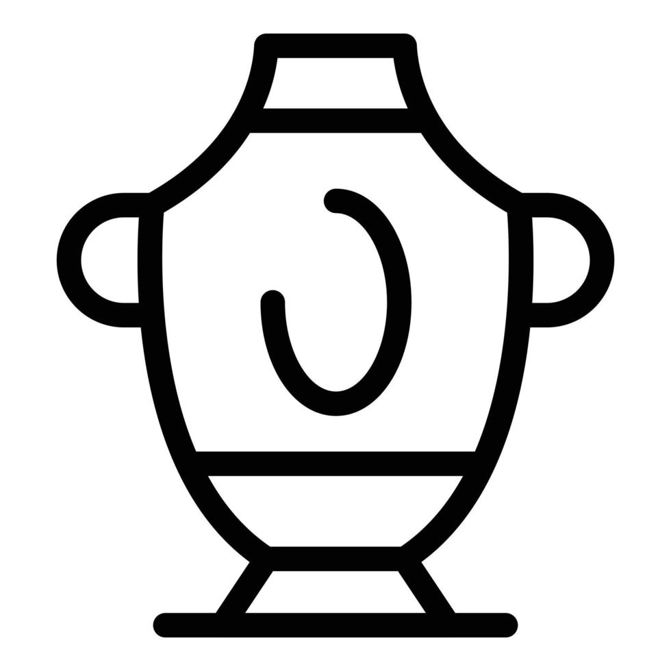 Handle amphora icon, outline style vector