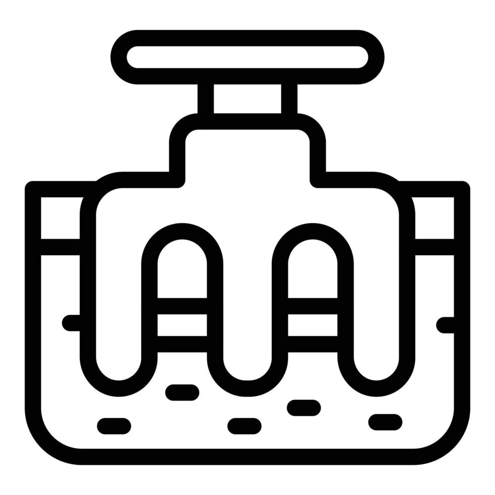 Milk production icon, outline style vector