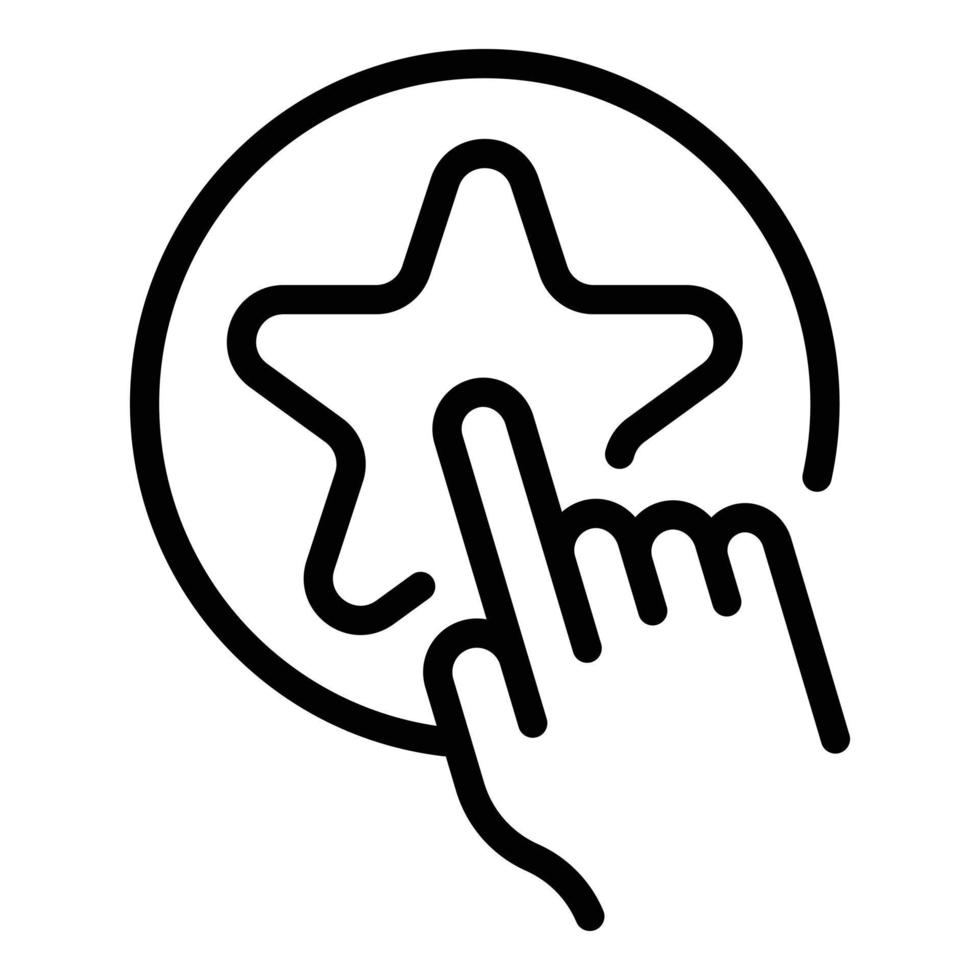 Vip assistance icon, outline style vector