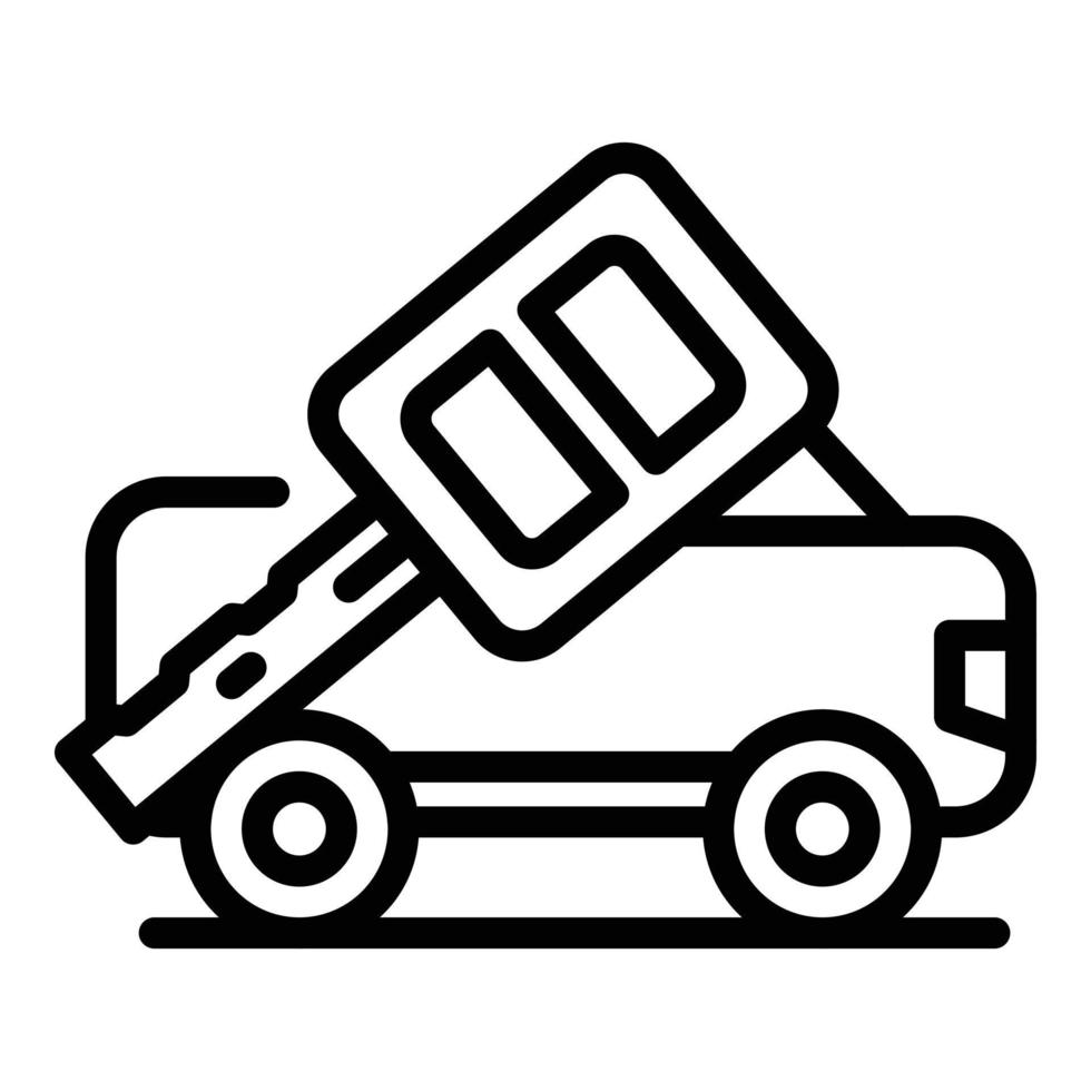 Car purchase icon, outline style vector