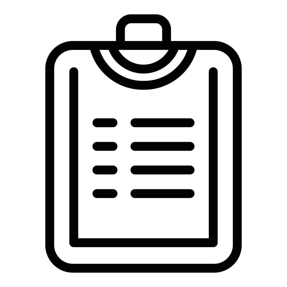 Purchase invoice icon, outline style vector
