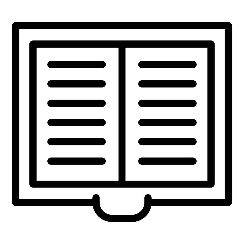 Closed window icon, outline style vector