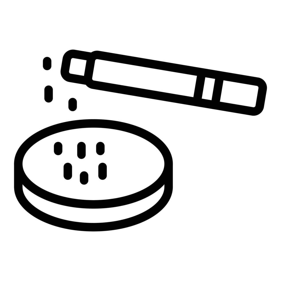 Club smoking icon, outline style vector