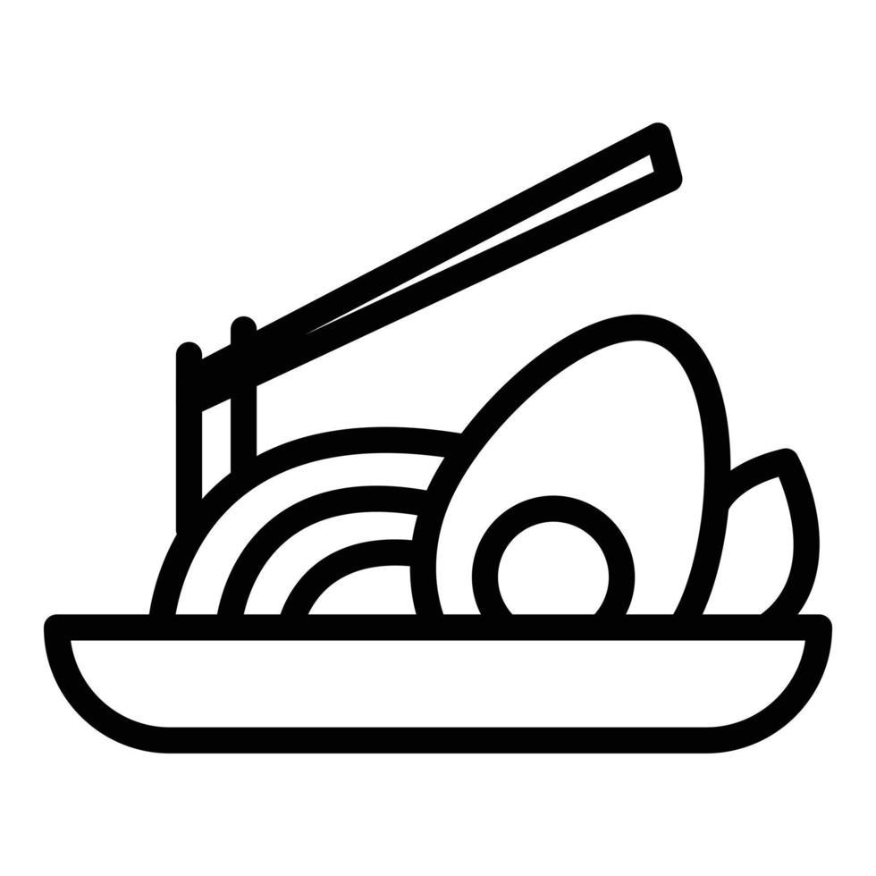 Korea plate icon, outline style vector