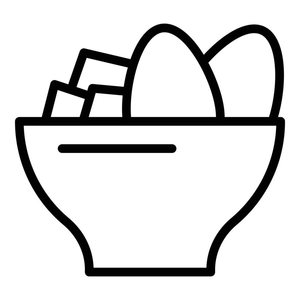 Japanese food icon, outline style vector