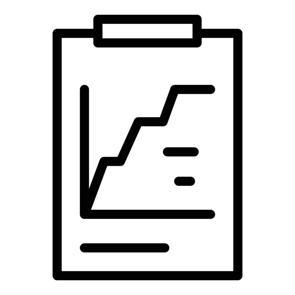 Market analytics icon, outline style vector