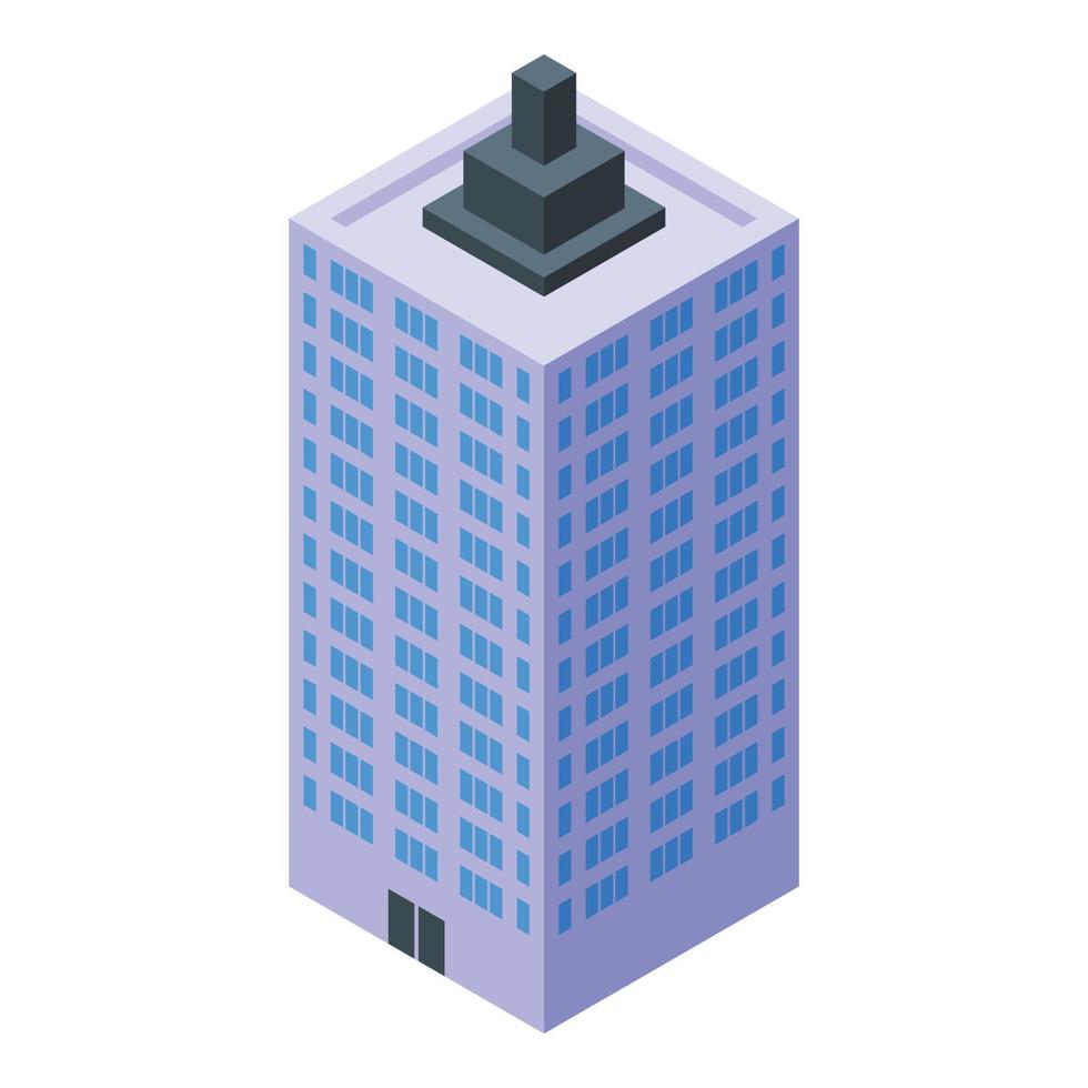 Urban cityscape icon, isometric style vector