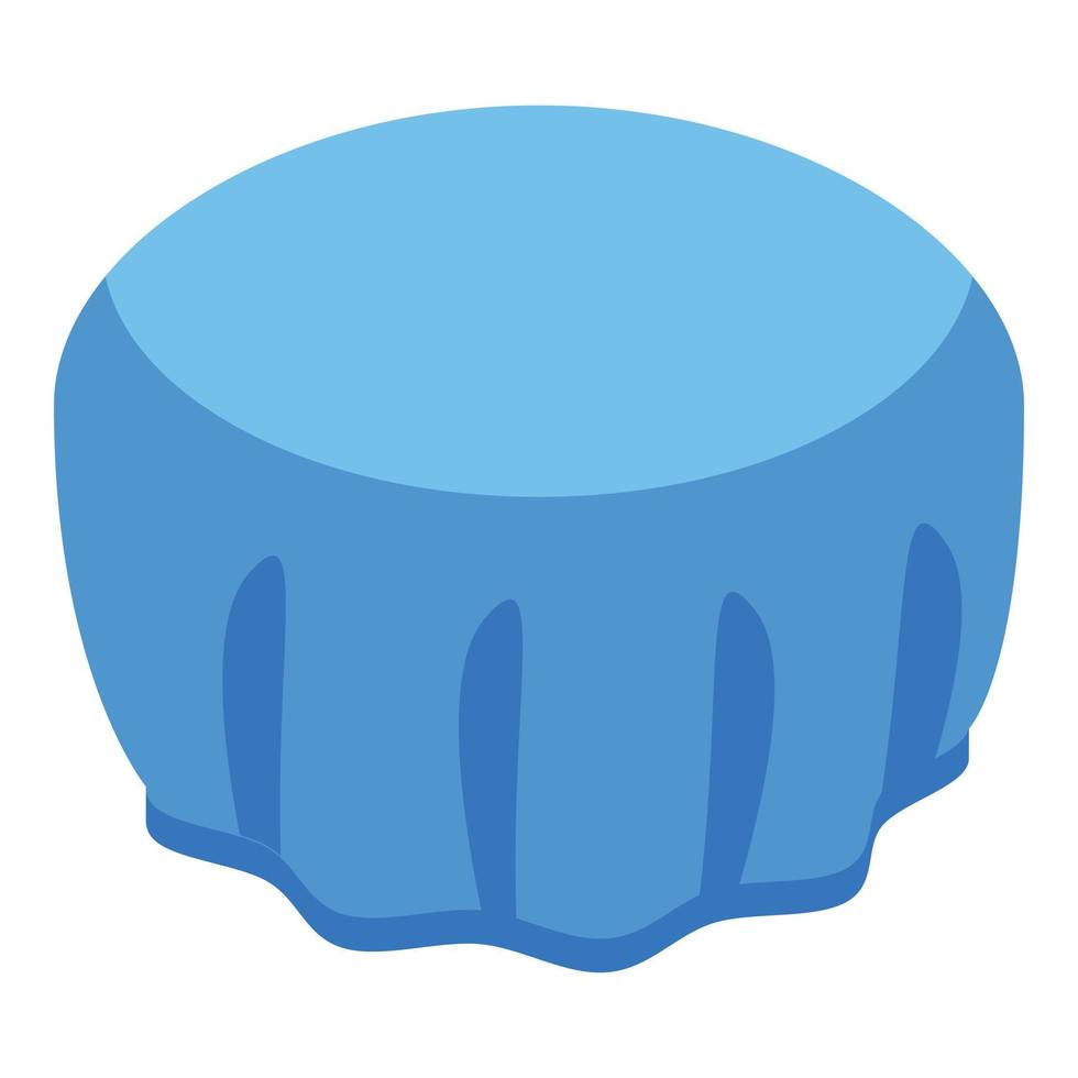 Swimming cap icon, isometric style vector