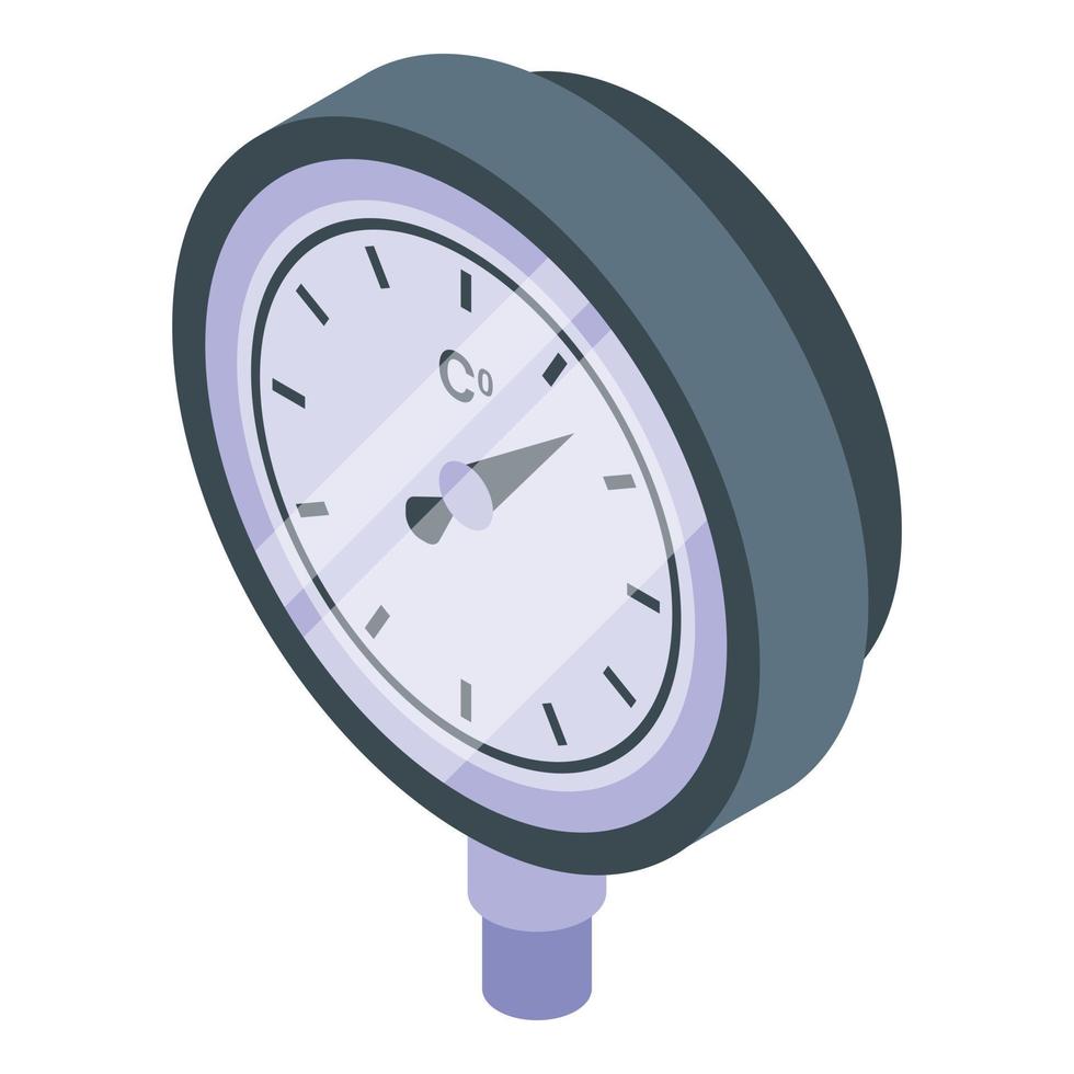 Water gauge icon, isometric style vector