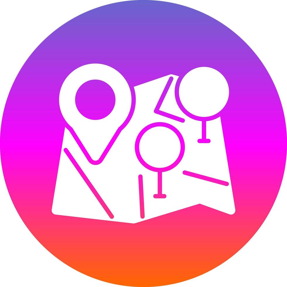 Multiple POIs Vector Icon Design