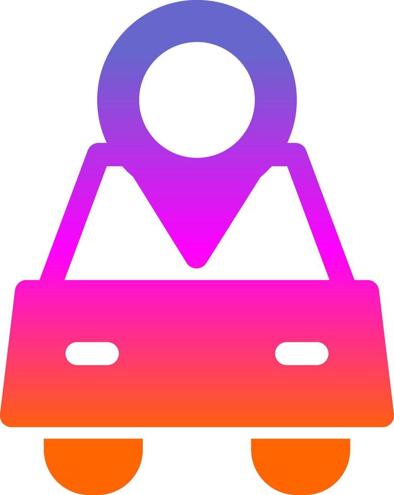 Car Location Vector Icon Design