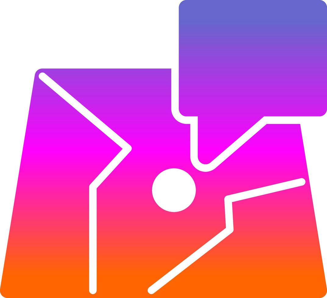 Map Chat Vector Icon Design