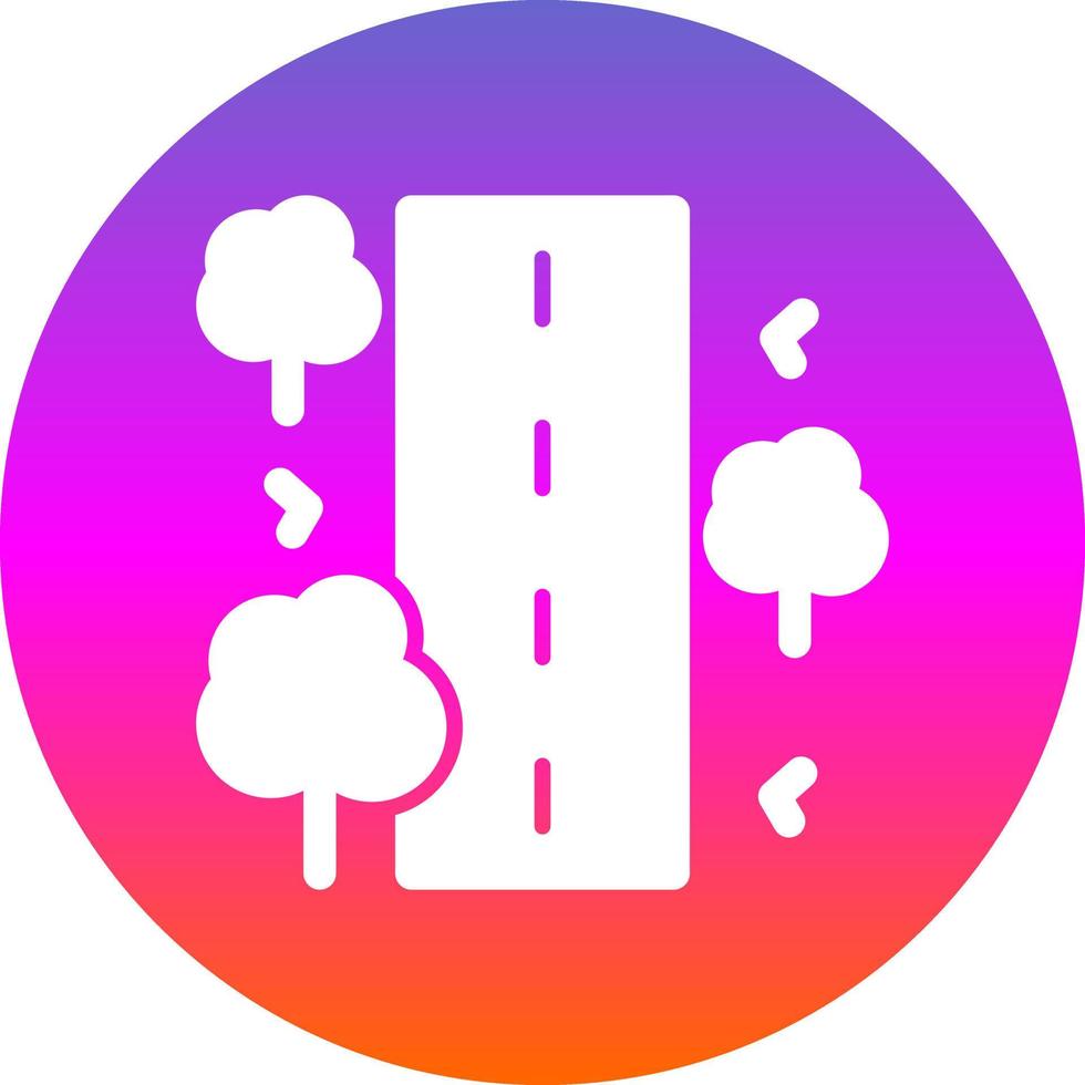Unsealed Road Vector Icon Design
