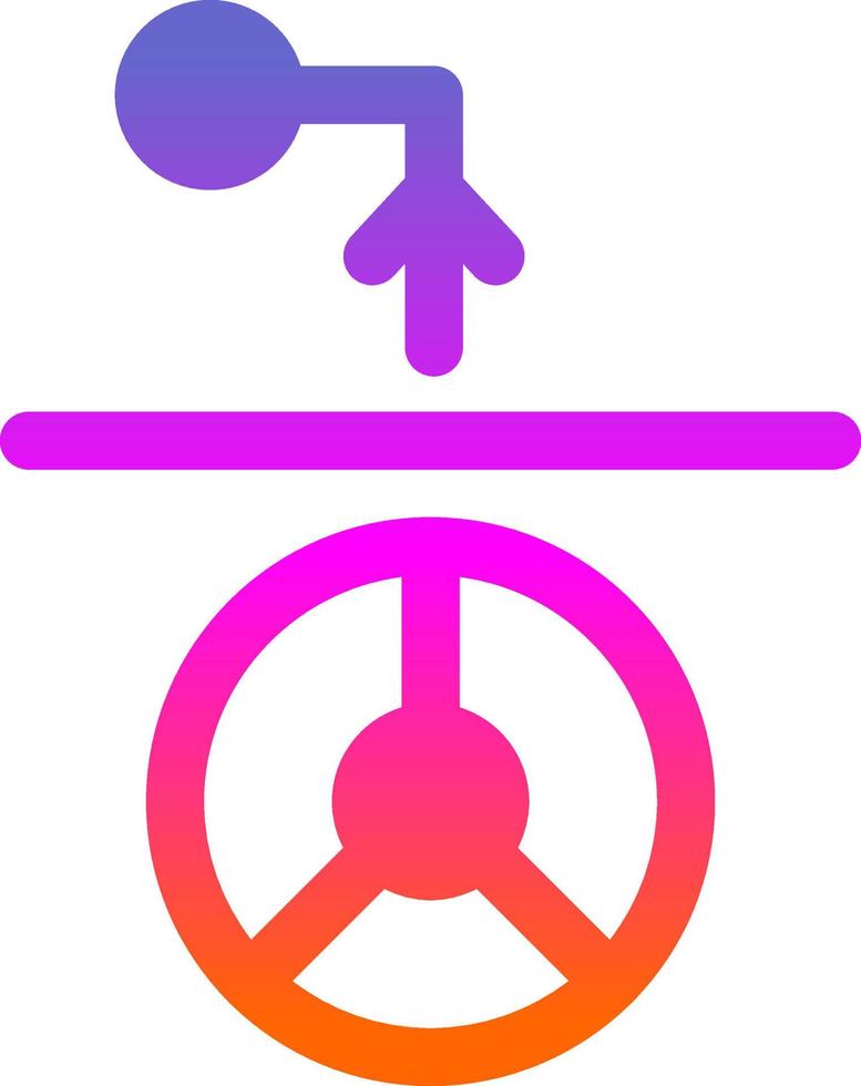 Driving Route Vector Icon Design