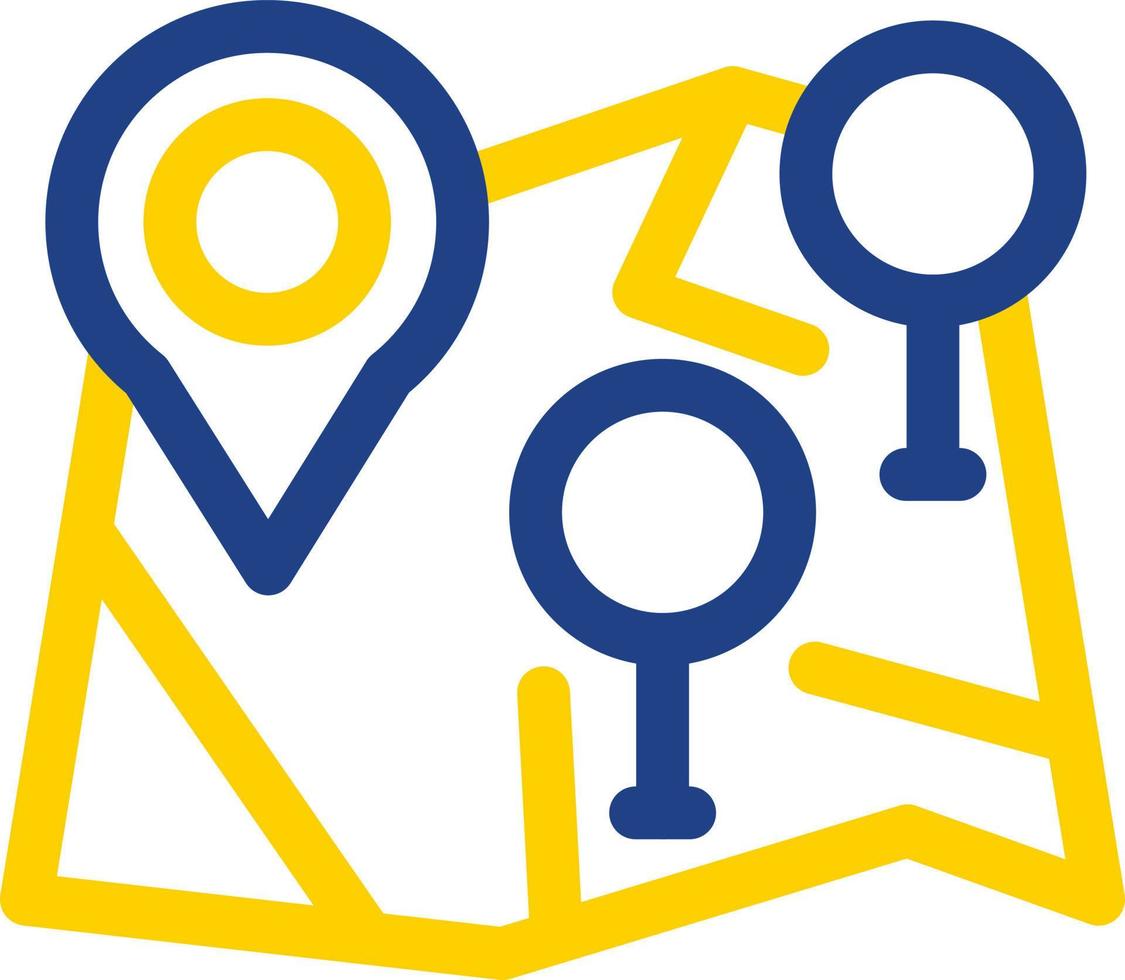 Multiple POIs Vector Icon Design