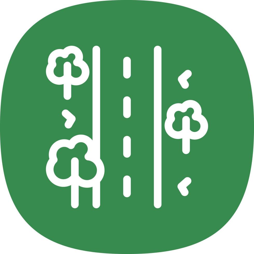 Unsealed Road Vector Icon Design