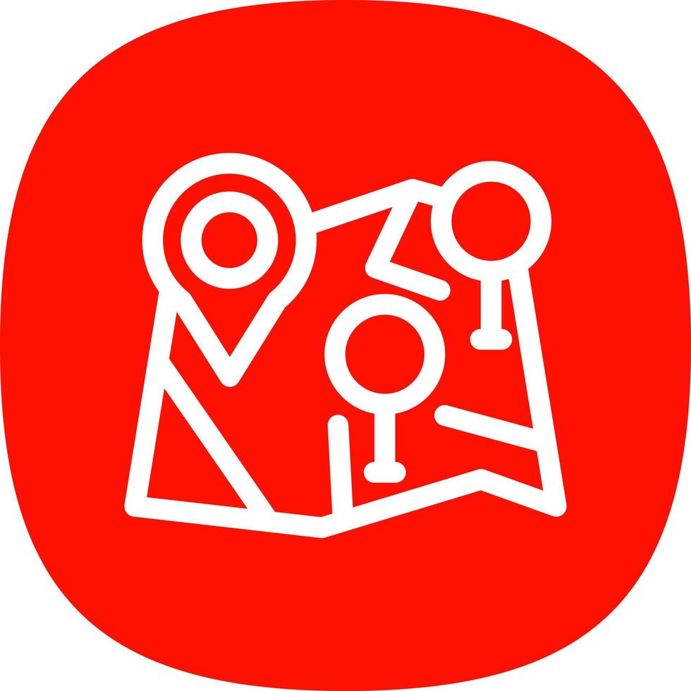 Multiple POIs Vector Icon Design