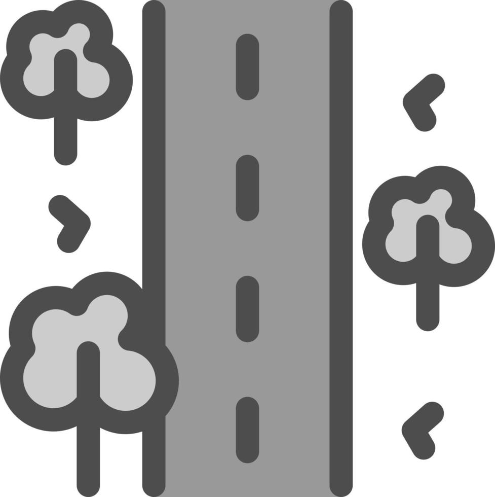 Unsealed Road Vector Icon Design