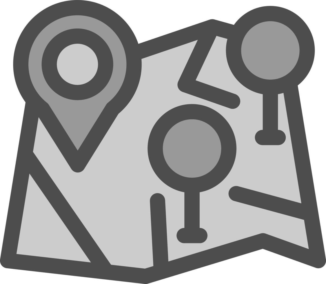 Multiple POIs Vector Icon Design