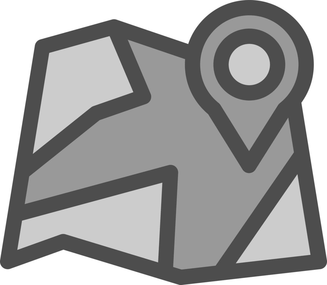 Paper Map Vector Icon Design