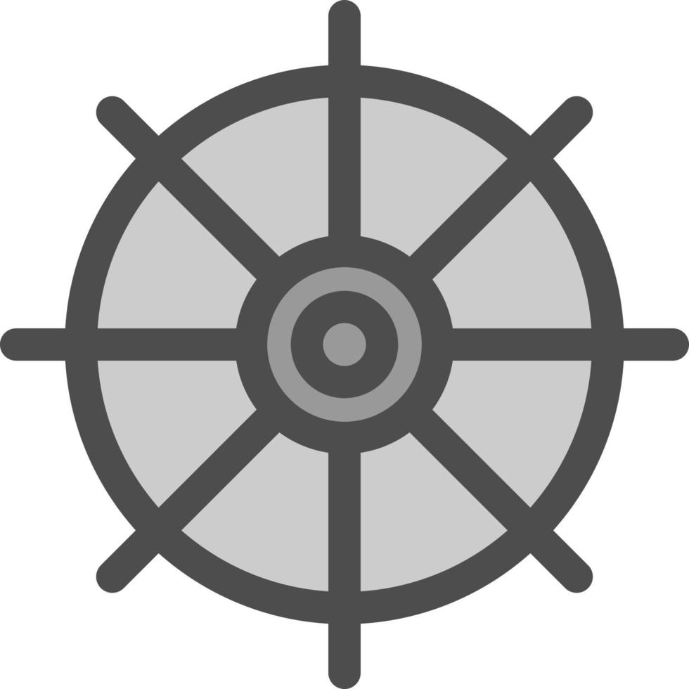 Nautical Wheel Vector Icon Design