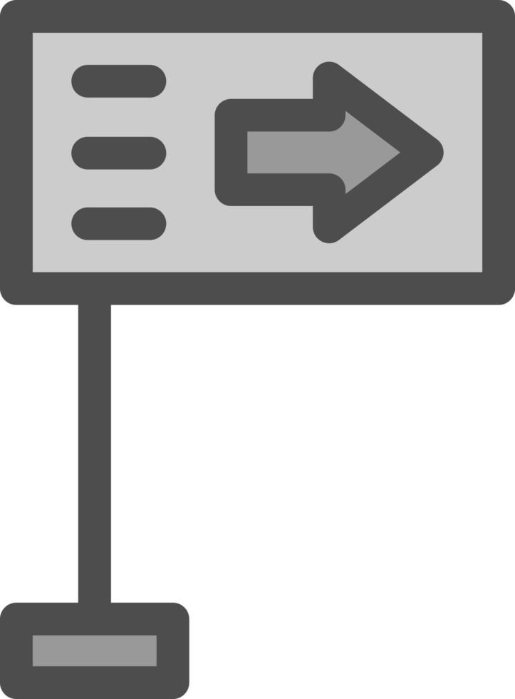 Road Sign Billboard Vector Icon Design