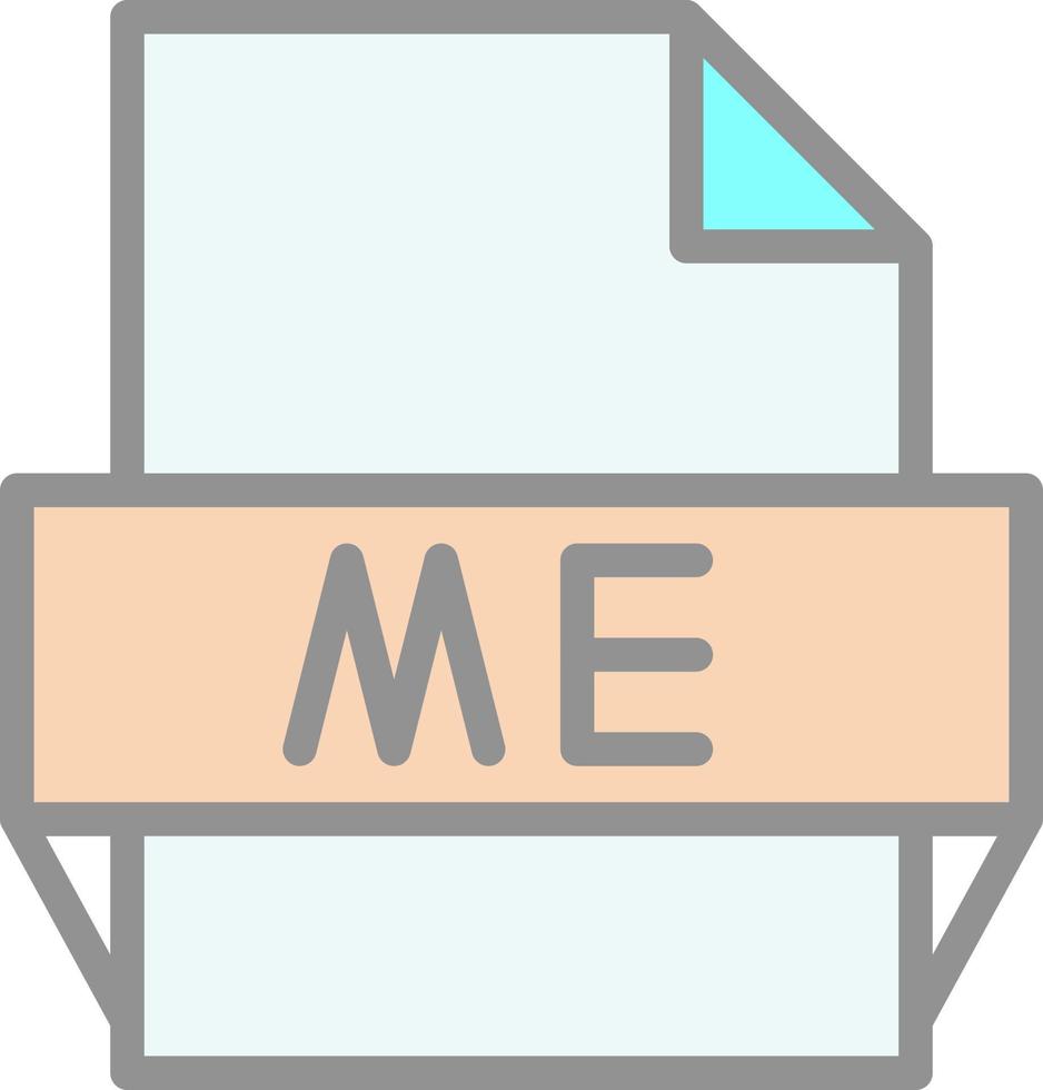 mi icono de formato de archivo vector