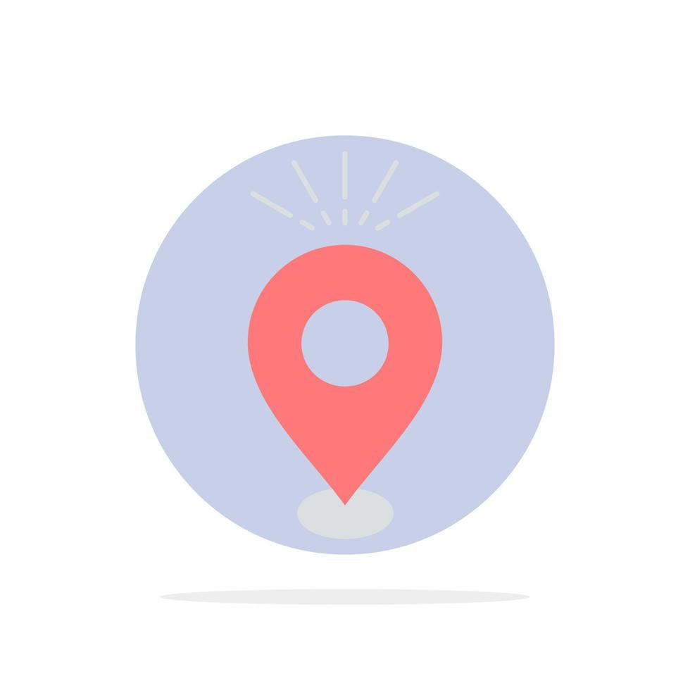 ubicación pin camping vacaciones mapa plano color icono vector