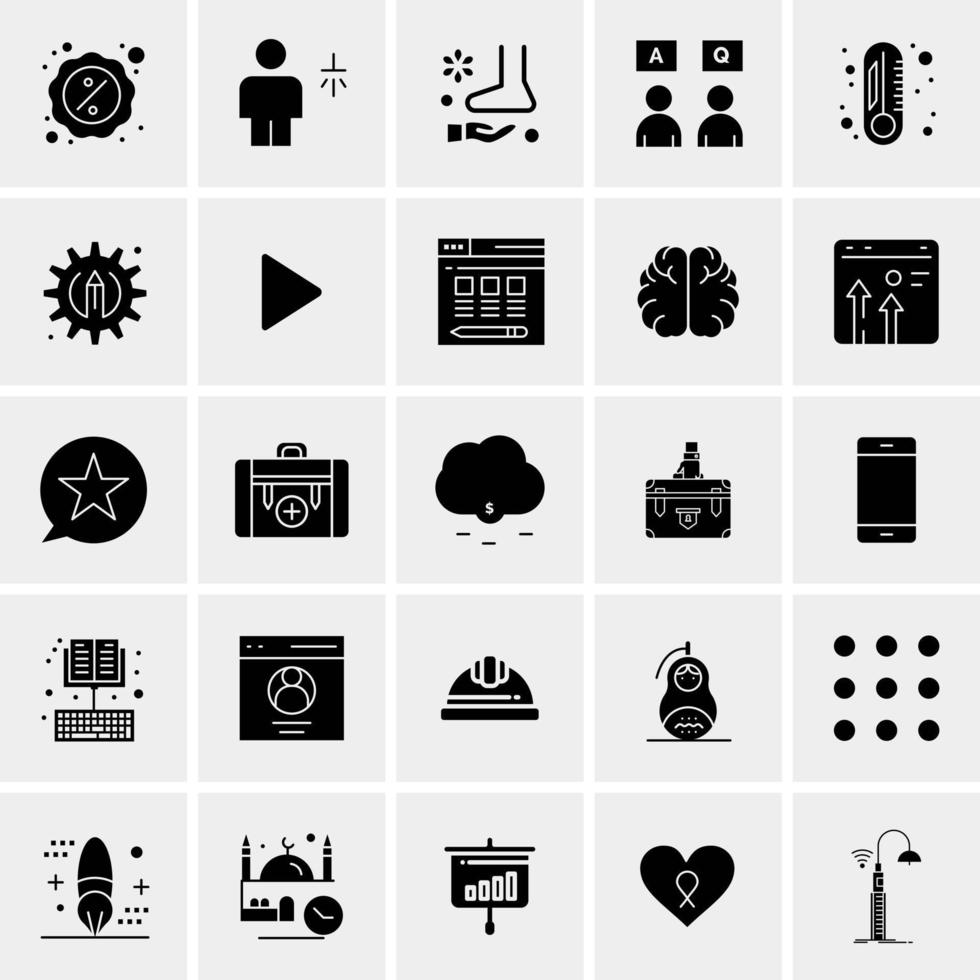 25 Universal Business Icons Vector Creative Icon Illustration to use in web and Mobile Related project