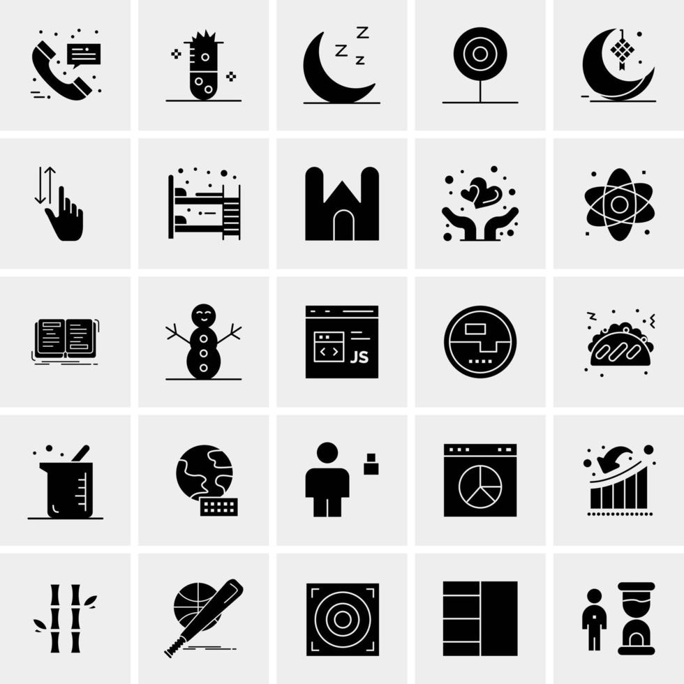 25 Universal Business Icons Vector Creative Icon Illustration to use in web and Mobile Related project