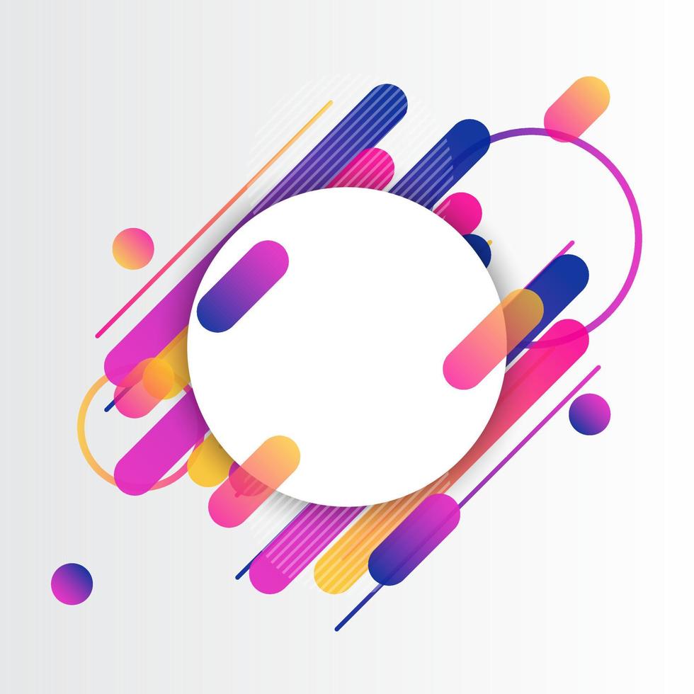 Creative Rounded Lines Edge. Place for Text. business brochure banner and poster template background vector