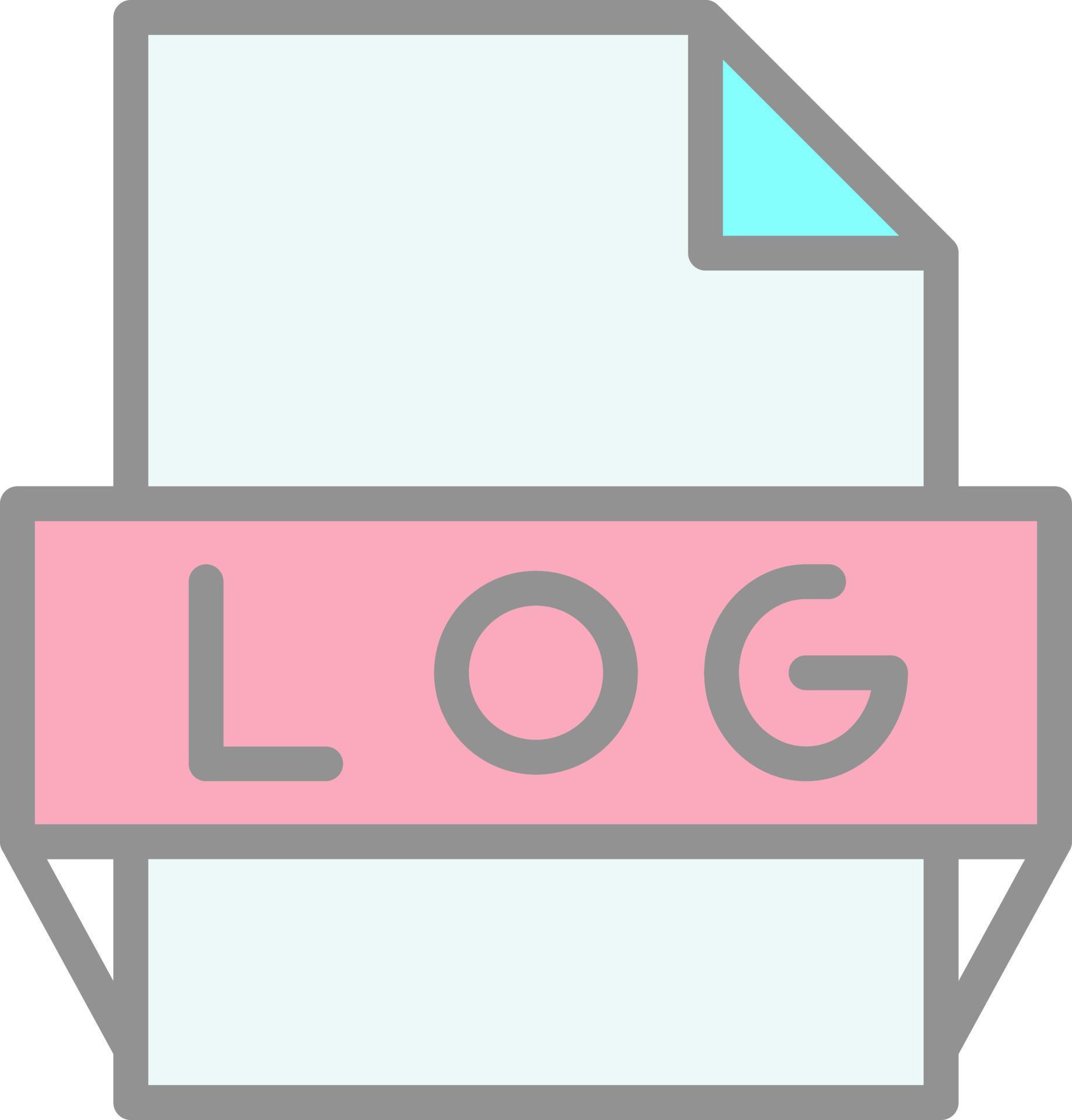 Log file format icon 15691597 vector art at vecteezy