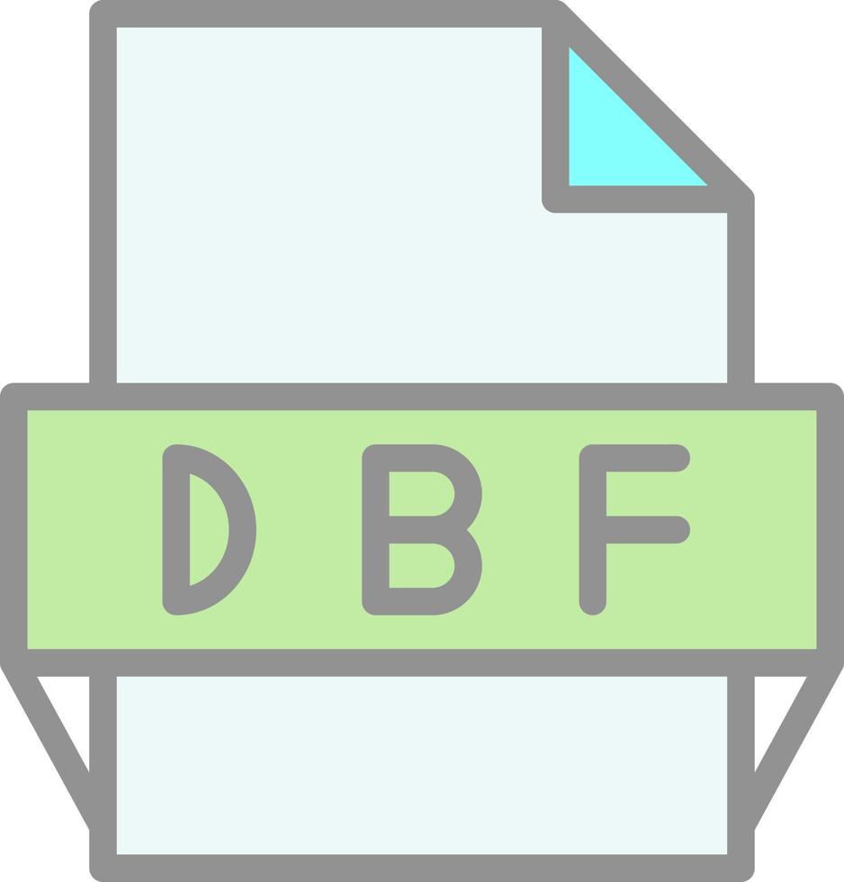 Dbf File Format Icon 15691616 Vector Art at Vecteezy