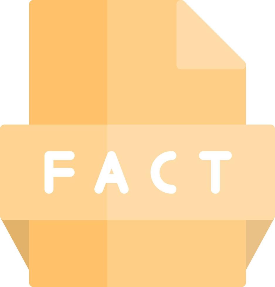 Fact File Format Icon vector