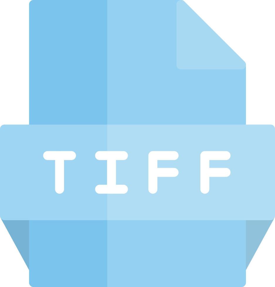 icono de formato de archivo tiff vector