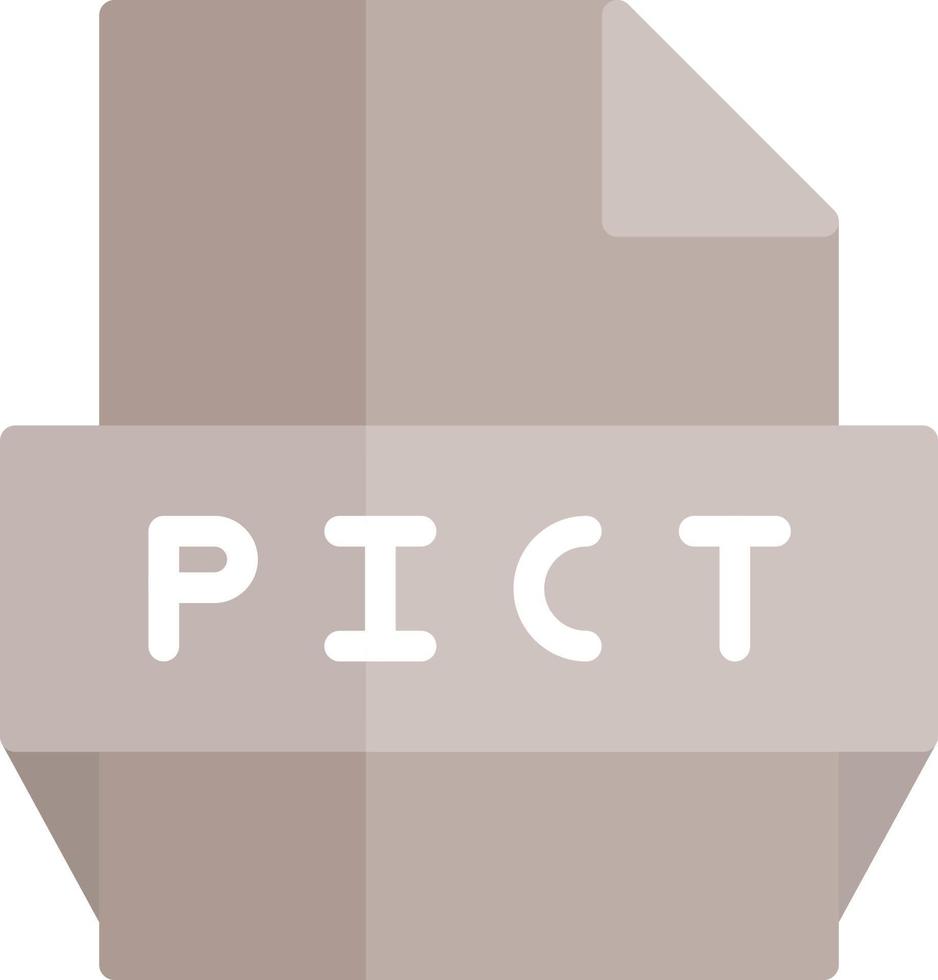 Pict File Format Icon vector