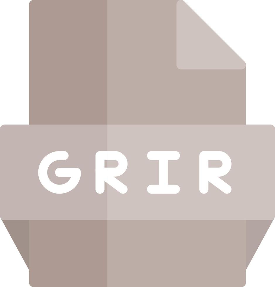 Grir File Format Icon vector