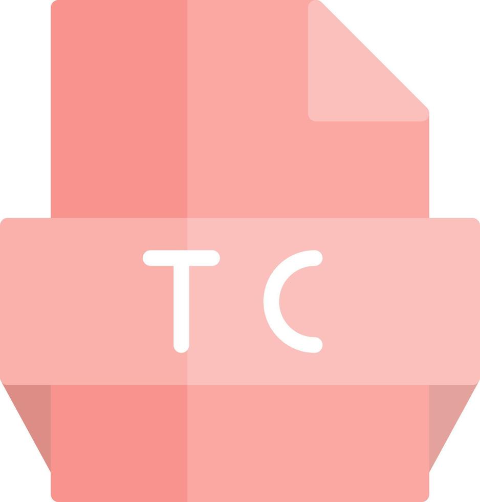 Tc File Format Icon vector