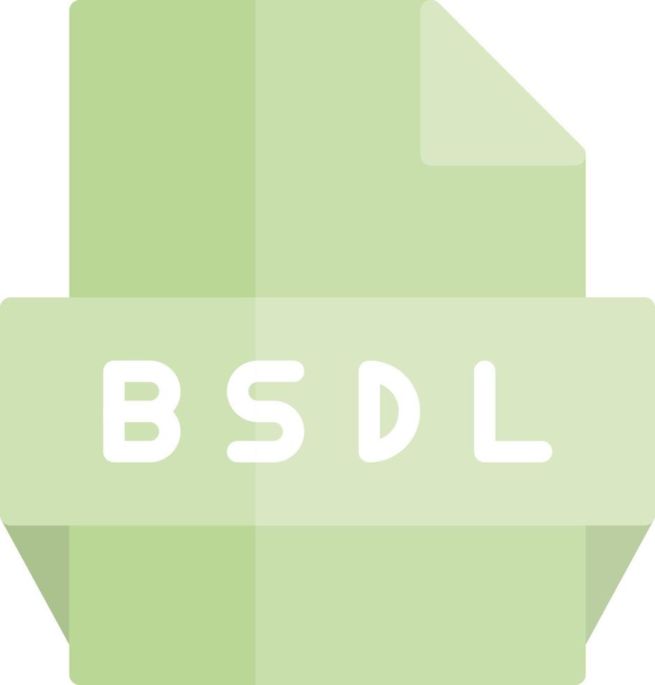 Bsdl File Format Icon vector