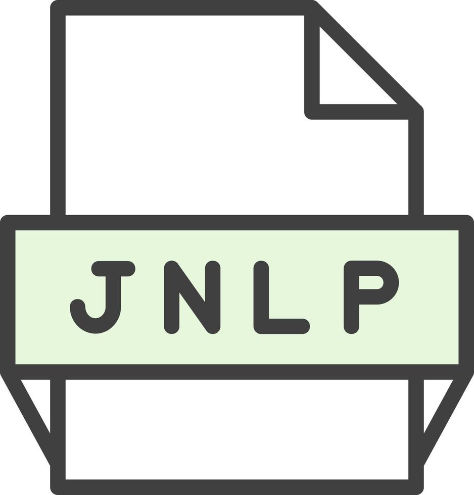 Jnlp File Format Icon vector